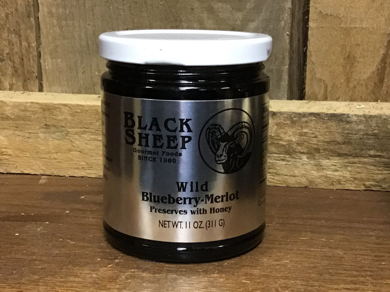 Wild Blueberry-Merlot Preserves with Honey - Black Sheep